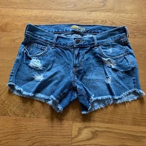 Old Navy Diva Ripped Jean Shorts Size 0!